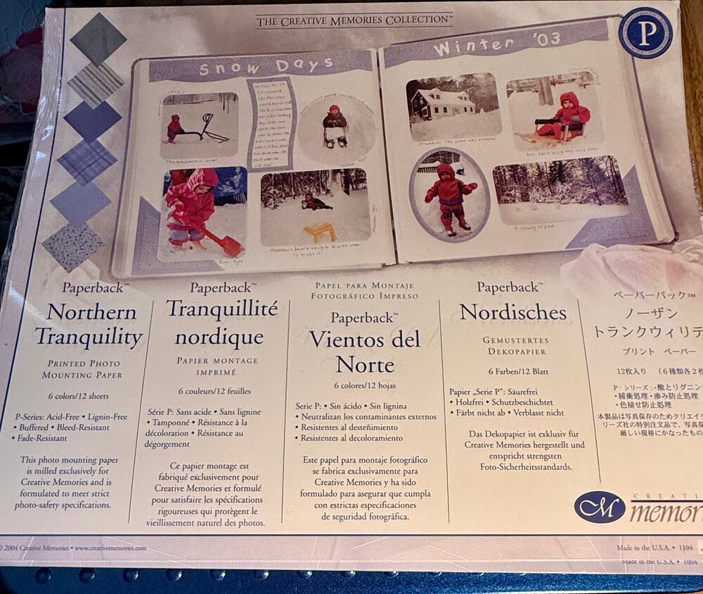 Creative Memories - Norther Tranquility Printed Photo Paper